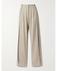DIOTIMA - Stona Paneled Twill Straight-Leg Pants - Lyst