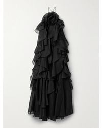 Aje. - Pandorea Appliquéd Ruffled Organza Gown - Lyst