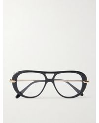 Loewe - Slim Aviator-Style Acetate Sunglasses - Lyst