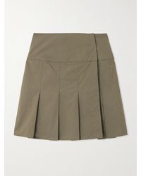 Our Legacy - Girdle Pleated Cotton-Blend Mini Wrap Skirt - Lyst