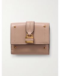 Chloé - Paddington Embellished Textured-Leather Cardholder - Lyst