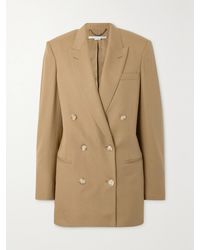 Stella McCartney - Double-Breasted Grain De Poudre Blazer - Lyst