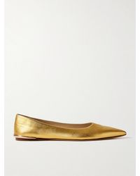 Gabriela Hearst - Fleur Ballerinas Aus Metallic-Leder Mit Verzierung - Lyst