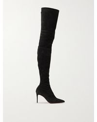 Christian Louboutin - Kate 85mm Suede Over-the-knee Boots - Lyst
