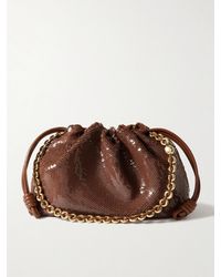 Loewe - Flamenco Clutch Aus Leder Mit Pailletten - Lyst