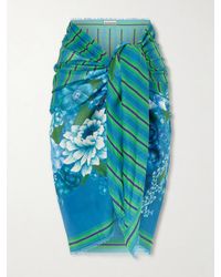 ALÉMAIS - Margo Printed Organic Cotton-Voile Pareo - Lyst