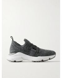 Tod's - Kate Rubber-Trimmed Wool-Blend Slip-On Sneakers - Lyst