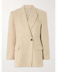 Brunello Cucinelli - Brushed Alpaca-Blend Blazer - Lyst