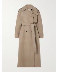 Rohe - Oversized Double-Breasted Cotton Trench Coat - Lyst