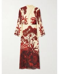Johanna Ortiz - Maiden Voyage Floral-Print Silk-Georgette Midi Dress - Lyst