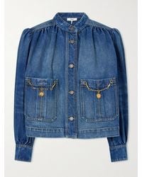 Chloé - Embellished Organic Denim Jacket - Lyst