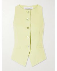 Veronica Beard - Hartwell Linen-Blend Twill Vest - Lyst