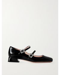 Roger Vivier - Mini Très Vivier 25 Crystal-Embellished Patent-Leather Pumps - Lyst