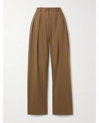 The Row - Igor Hose Mit Weitem Bein Aus Gabardine Aus Einer Baumwoll-Kaschmirmischung - Lyst