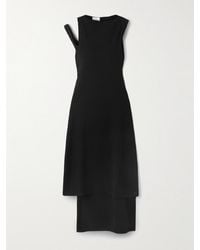 Courreges - Asymmetrisches Minikleid Aus Rippstrick Mit Cut-Out - Lyst