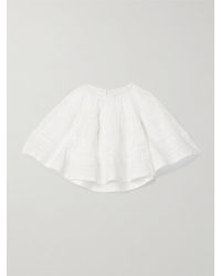 Isabel Marant - Dilama Bluse Aus Biobaumwoll-Voile Mit Lochstickerei Und Häkeleinsätzen - Lyst