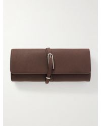 Liffner - Belted Textured-Leather Clutch - Lyst
