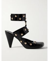 Chloé - Jade Studded Patent-Leather Pumps - Lyst