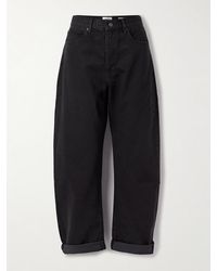 FRAME - The Bubble High-Rise Barrel-Leg Jeans - Lyst