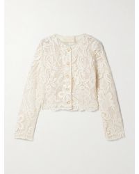 Ulla Johnson - Caris Cropped Guipure Lace Jacket - Lyst