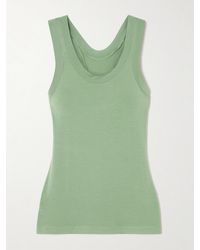 Norma Kamali - Tanktop Aus Stretch-Jersey Mit Racerback - Lyst