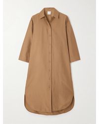 Max Mara - Sella Midi-Hemdblusenkleid Aus Popeline Aus Einer Baumwollmischung - Lyst