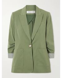 Veronica Beard - Mcallin Dickey Cotton-Blend Poplin Blazer - Lyst