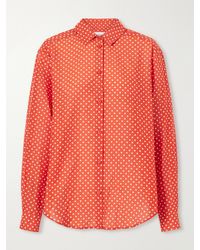 Matteau - Polka Dots Organic Cotton Blend Shirt - Lyst