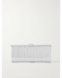 Aquazzura - Heatwave Metallic Leather Clutch - Lyst