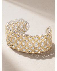 Buccellati - Étoilée 18-Karat And Diamond Cuff - Lyst