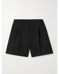 Veronica de Piante - Tilly Shorts Aus Grain De Poudre Mit Falten - Lyst