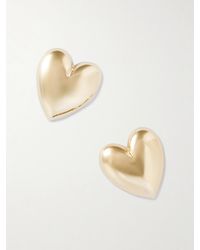Jennifer Fisher - Small Puffy Hearts-Plated Earrings - Lyst