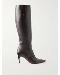 Balenciaga - Duchesse 90 Leather Knee Boots - Lyst