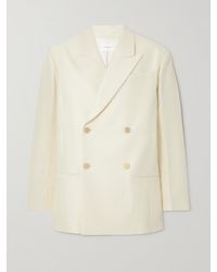 The Row - Cosima Oversized Double-Breasted Wool And Silk-Blend Blazer - Lyst