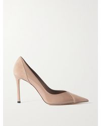 Jimmy Choo - Cass 95 Suede And Patent Leather Pumps - Lyst