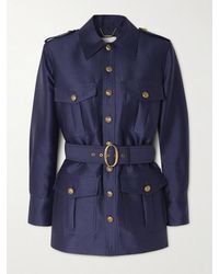 Zimmermann - Belted Wool And Silk-Blend Jacket - Lyst