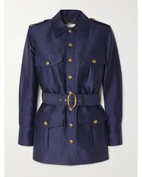 Zimmermann - Belted Wool And Silk-Blend Jacket - Lyst
