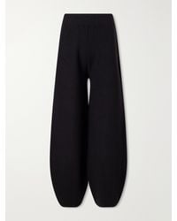 Lauren Manoogian - Merino Wool, Alpaca And Pima Cotton-Blend Knitted Tapered Pants - Lyst