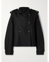 KHAITE - Dean Doppelreihige Oversized-Jacke Aus Wolle - Lyst