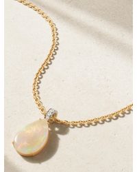 Irene Neuwirth - Kette Aus 18 Karat Rosé- Und Weißgold Mit Opal Und Diamanten - Lyst