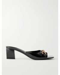 Gucci - Signora Horsebit-Embellished Leather Sandals - Lyst