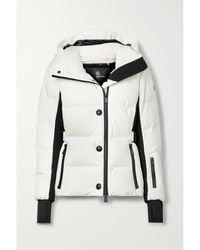 Moncler - Guyane Daunenjacke Aus Gestepptem Shell Mit Jersey-Einsätzen Und Kapuze - Lyst