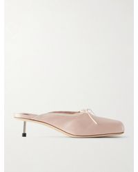 Simone Rocha - Pointe Bow-Detailed Satin Pumps - Lyst
