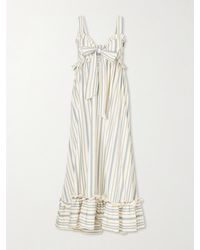 Thierry Colson - Valentina Striped Cotton Maxi Dress - Lyst