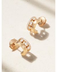 Messika - Move Romane Mini 18-karat Rose Gold Diamond Hoop Earrings - Lyst