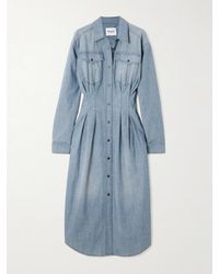 Isabel Marant - Nolwen Cotton-Chambray Midi Shirt Dress - Lyst