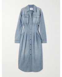 Isabel Marant - Nolwen Midi-Hemdblusenkleid Aus Baumwoll-Chambray - Lyst