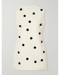 D'Estree - Carole Polka-Dot Crepe Mini Dress - Lyst
