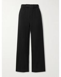 STAUD - Jerome Crepe Straight-Leg Pants - Lyst