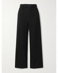 STAUD - Jerome Crepe Straight-Leg Pants - Lyst
